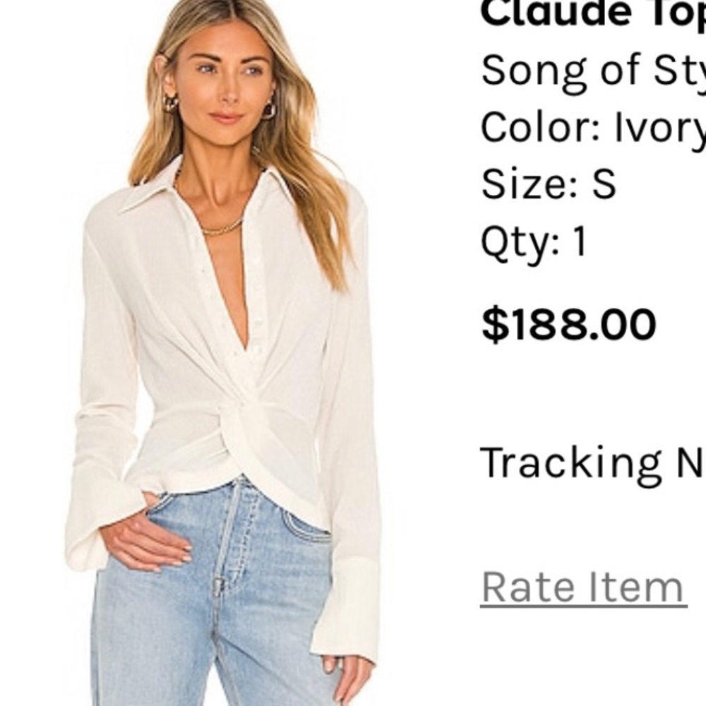 Song of Style Claude Top